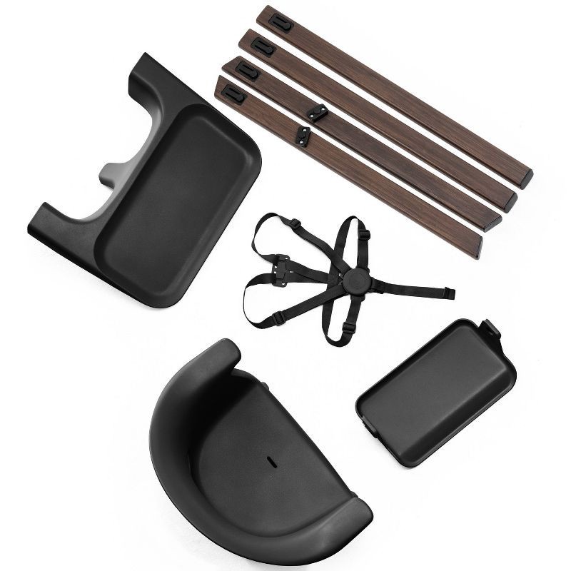 slide 2 of 12, Stokke Clikk High Chair All-in-One with Tray & Harness - Black Warm Brown, 1 ct