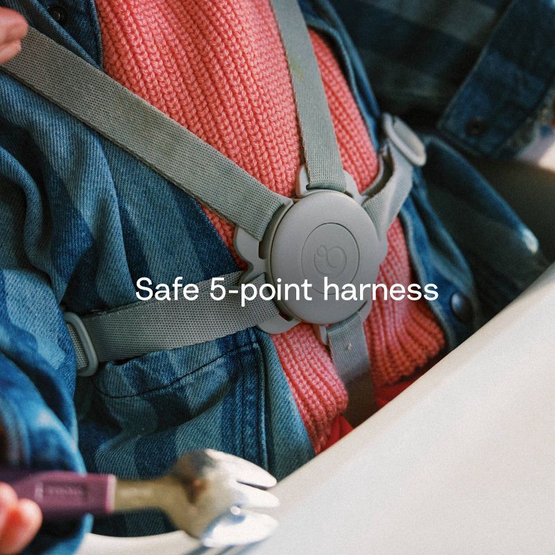 slide 7 of 12, Stokke Clikk High Chair All-in-One with Tray & Harness - Black Warm Brown, 1 ct