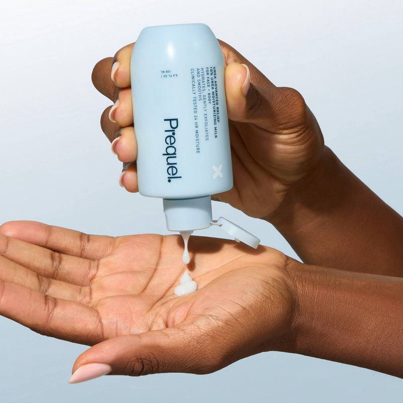 slide 4 of 5, Prequel Urea Advanced Relief Face Moisturizing Milk - Travel Size - 3.4 fl oz, 3.4 fl oz