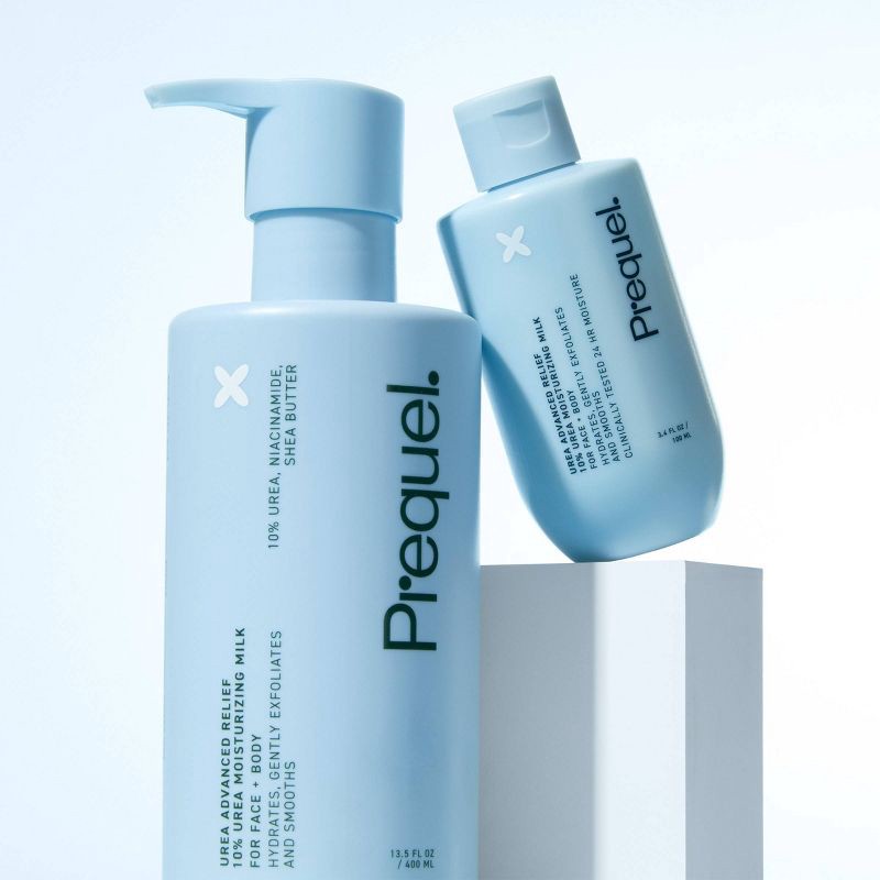 slide 5 of 5, Prequel Urea Advanced Relief Face Moisturizing Milk - Travel Size - 3.4 fl oz, 3.4 fl oz