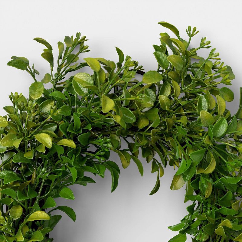 slide 3 of 3, 12" Mini Boxwood Wreath - Room Essentials™, 1 ct