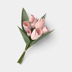 Tulip Artificial Stem Bundle Peach - Room Essentials™