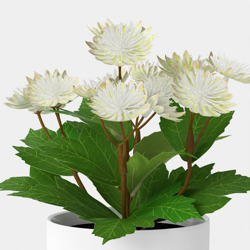 slide 3 of 4, 8.25" White Floral Mini Arrangement - Room Essentials™, 1 ct