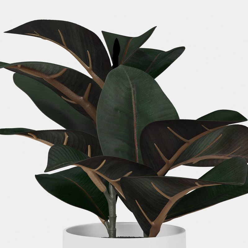 slide 3 of 4, 11" Rubber Leaf Plant - Room Essentials™, 1 ct