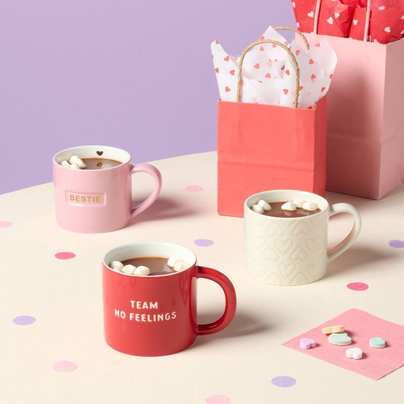 slide 2 of 3, 16oz Stoneware Team No Hard Feelings Mug Red - Spritz™, 16 oz