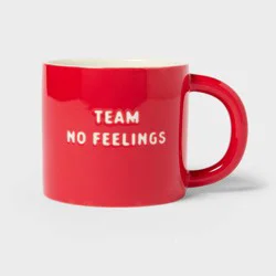 16oz Stoneware Team No Hard Feelings Mug Red - Spritz™