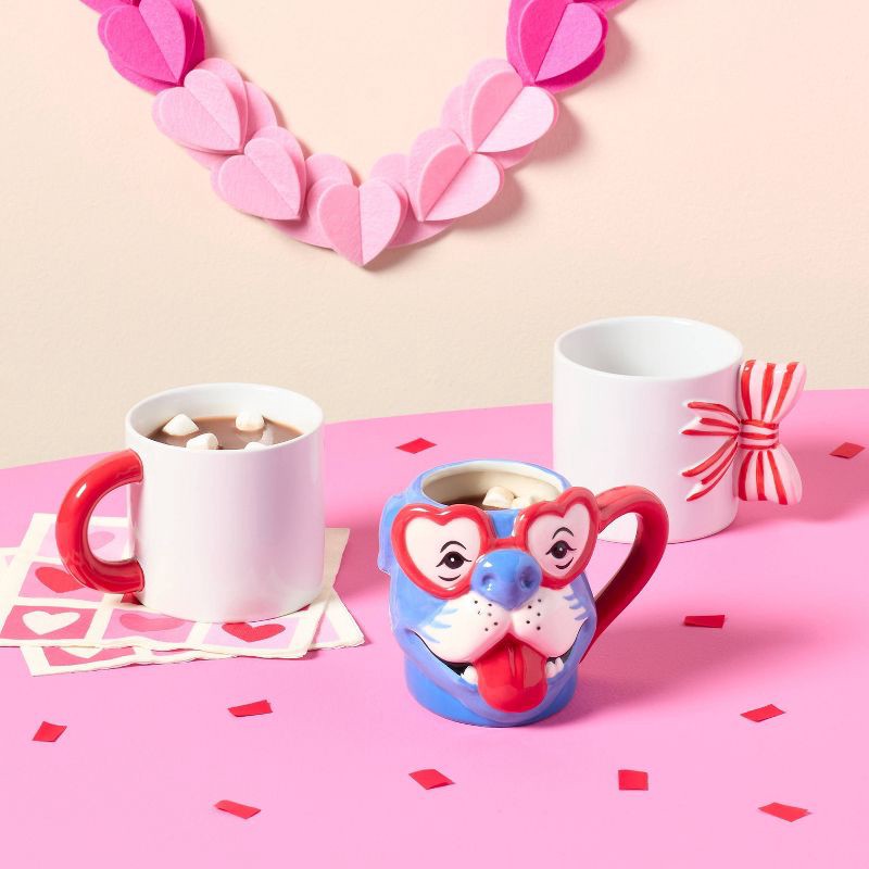 slide 2 of 3, 15 fl oz Stoneware Handle Mug - Spritz™, 15 fl oz