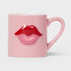 14.7 fl oz Stoneware Mug Pink - Spritz™