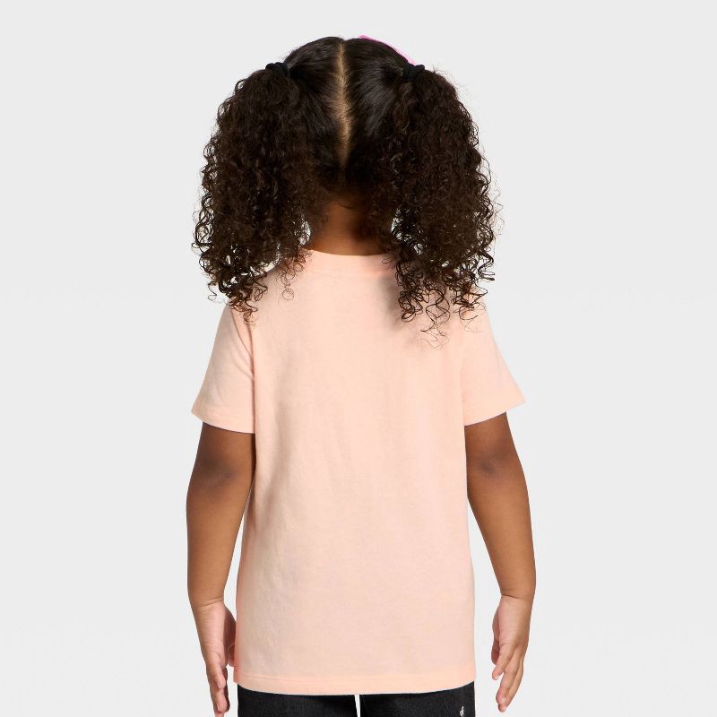 slide 3 of 4, Toddler Girls' Short Sleeve 'La Dolce Vita' Graphic T-Shirt - Cat & Jack™ Peach Orange 3T, 1 ct