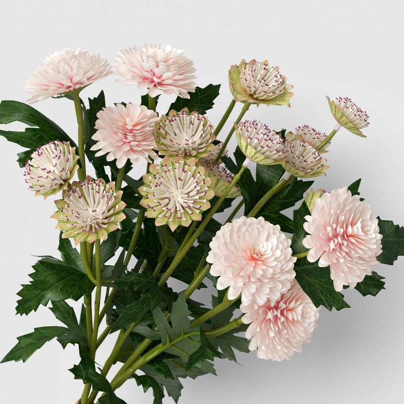 slide 3 of 3, Pink Floral Artificial Stem Bundle - Room Essentials™, 1 ct