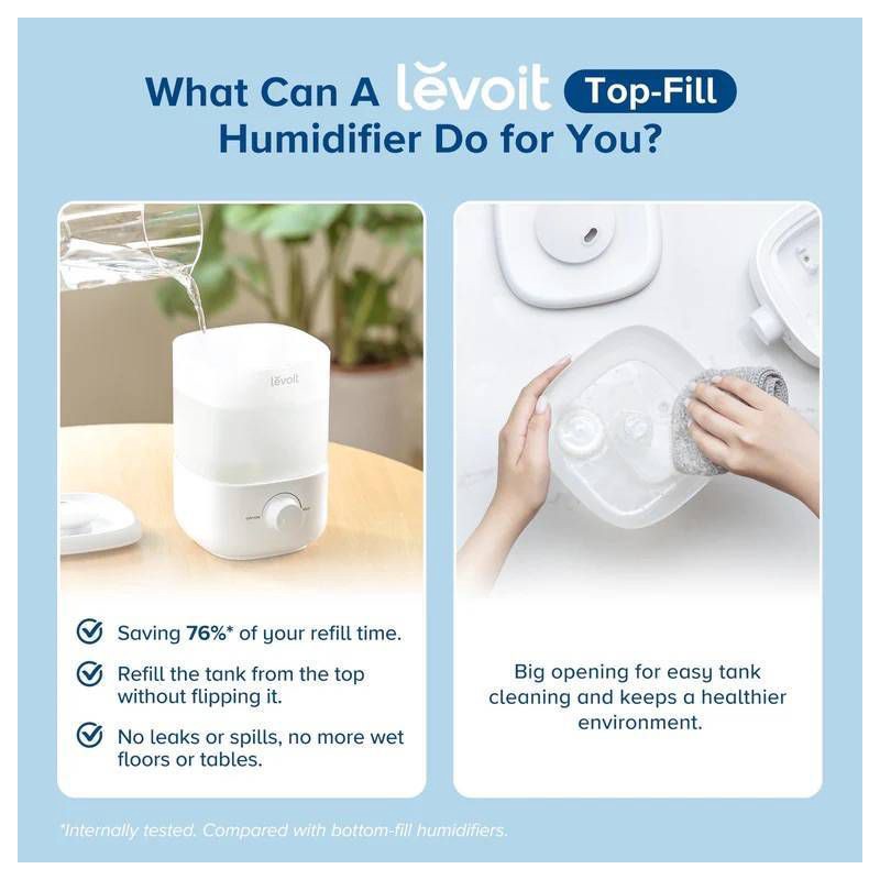 slide 9 of 10, Levoit Classic 160 Ultrasonic Cool Mist Humidifier, 1 ct