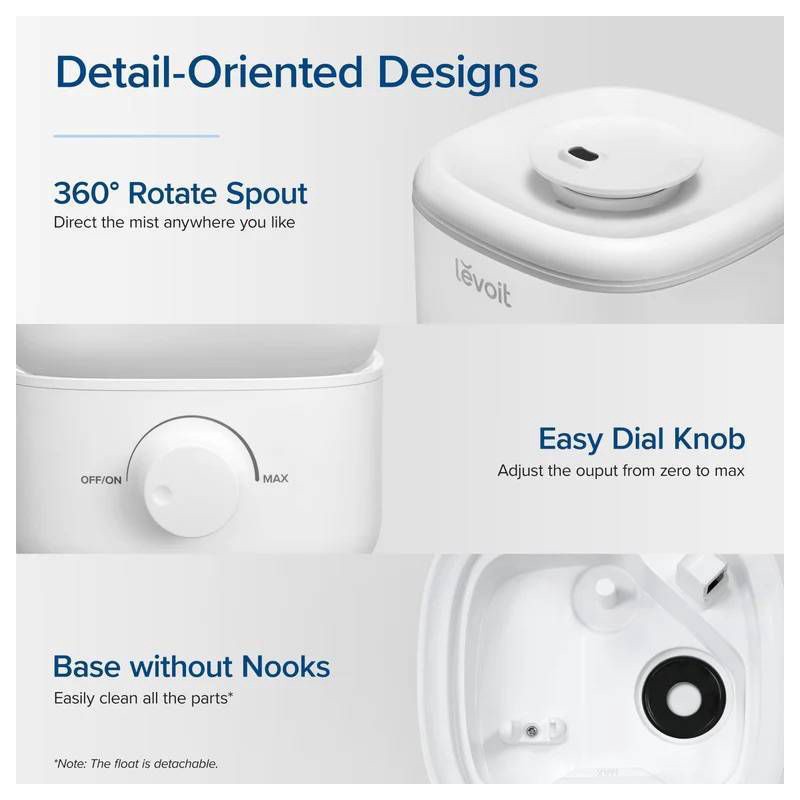 slide 10 of 10, Levoit Classic 160 Ultrasonic Cool Mist Humidifier, 1 ct