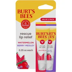 Burt's Bees Rescue Relief Watermelon + Berry Medley Lip Balm - 0.7oz