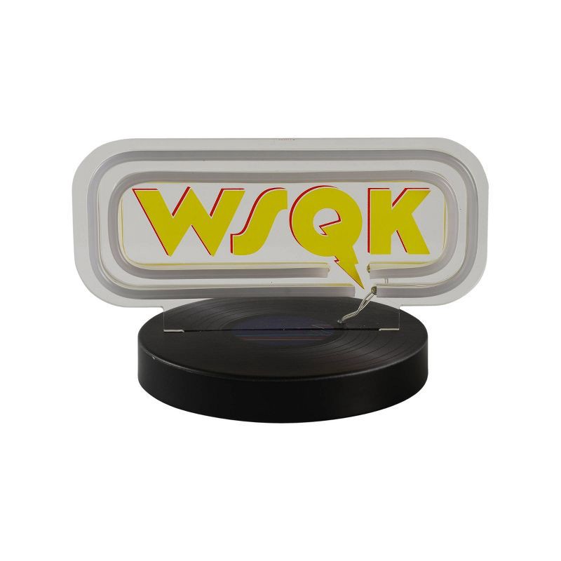 slide 2 of 6, Stranger Things WSQK Radio Station Desktop Neon Logo, 1 ct