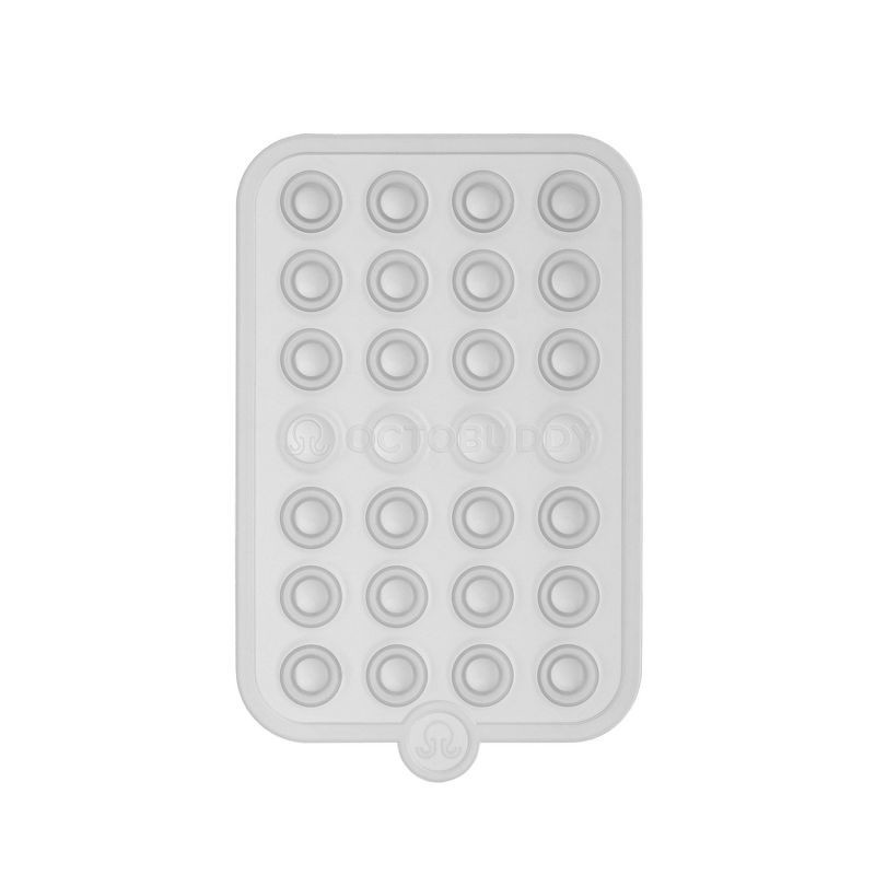 slide 1 of 6, Octobuddy Silicone Suction Cup Phone Case Mount Double-Sided - Transparent, 1 ct