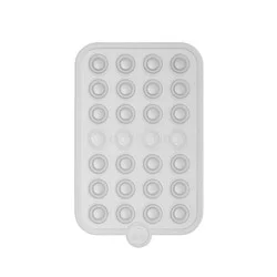 Octobuddy Silicone Suction Cup Phone Case Mount Double-Sided - Transparent