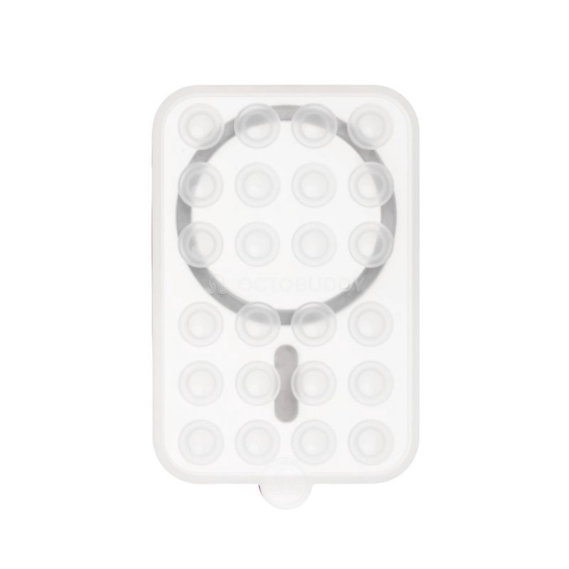 slide 1 of 6, Octobuddy Silicone Suction Cup Phone Case Mount Magnet - Transparent, 1 ct