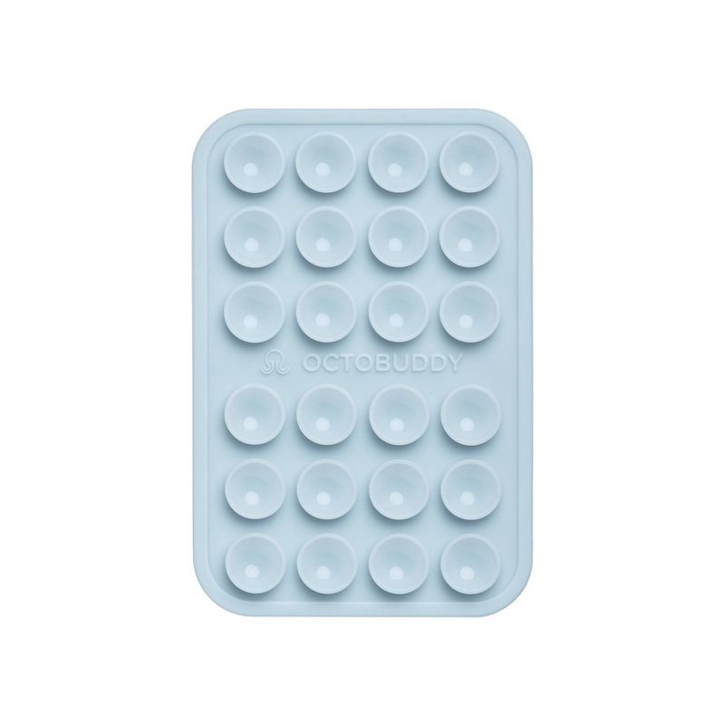 slide 1 of 7, Octobuddy Silicone Suction Cup Phone Case Mount Classic - Baby Blue, 1 ct