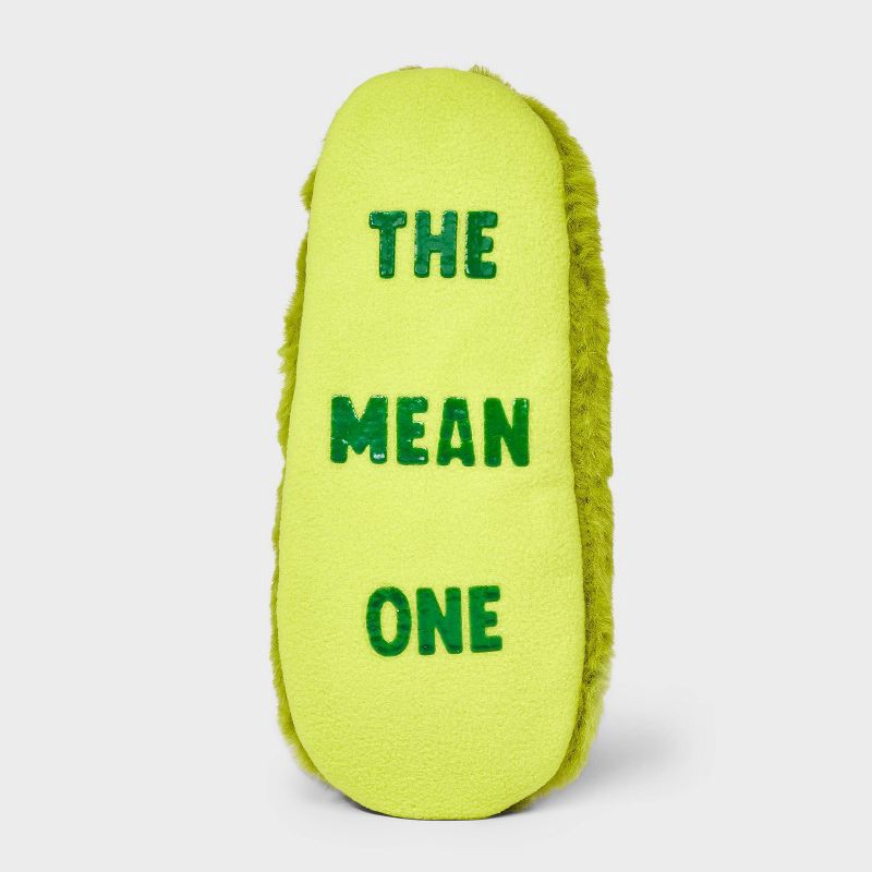 slide 4 of 4, Women's The Grinch Faux Fur Slipper Socks with Grippers - Green M/L, 1 ct