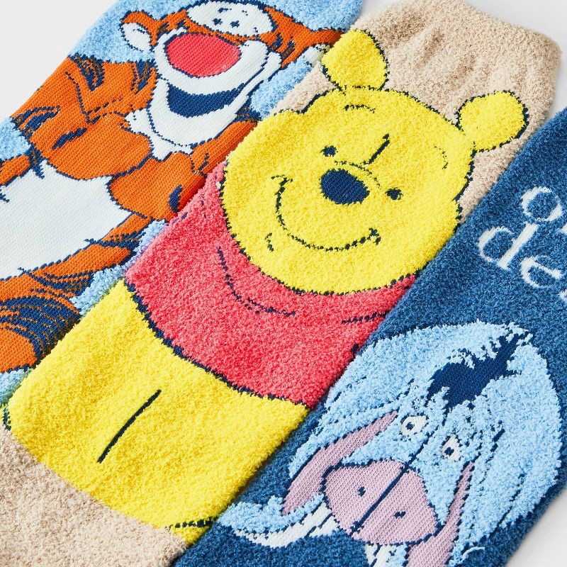 slide 3 of 4, Disney Women's Winnie The Pooh 7 Days of Cozy Crew Socks Gift Box - Assorted Color 4-10, 1 ct