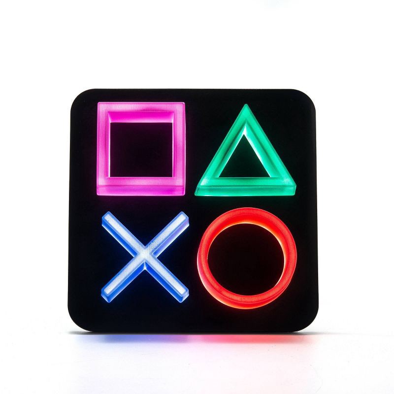 slide 6 of 7, Playstation Icon Wall Desk LED Light, 1 ct