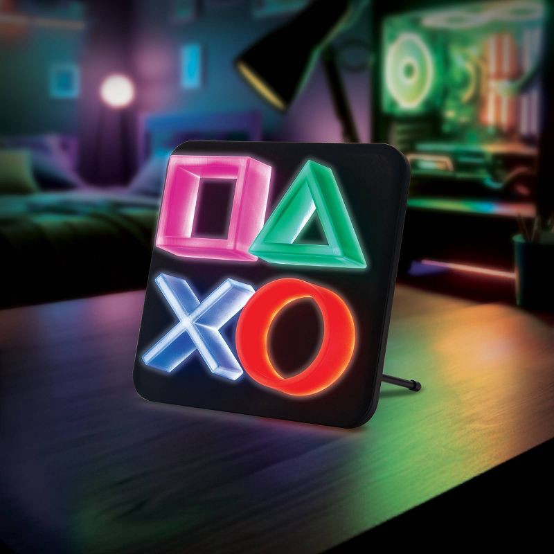 slide 7 of 7, Playstation Icon Wall Desk LED Light, 1 ct