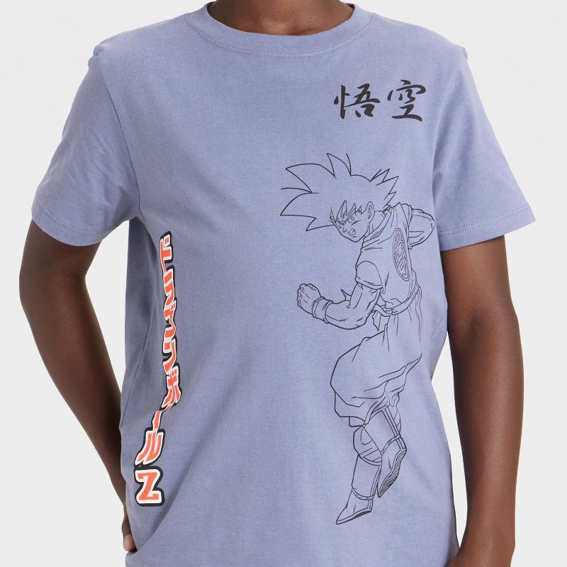 slide 3 of 4, Dragon Ball Z Boys' Dragon Ball-Z Short Sleeve Front and Back Graphic T-Shirt Blue XL, 1 ct