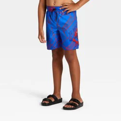 Boys' Spider-Man Swim Shorts - Blue XS