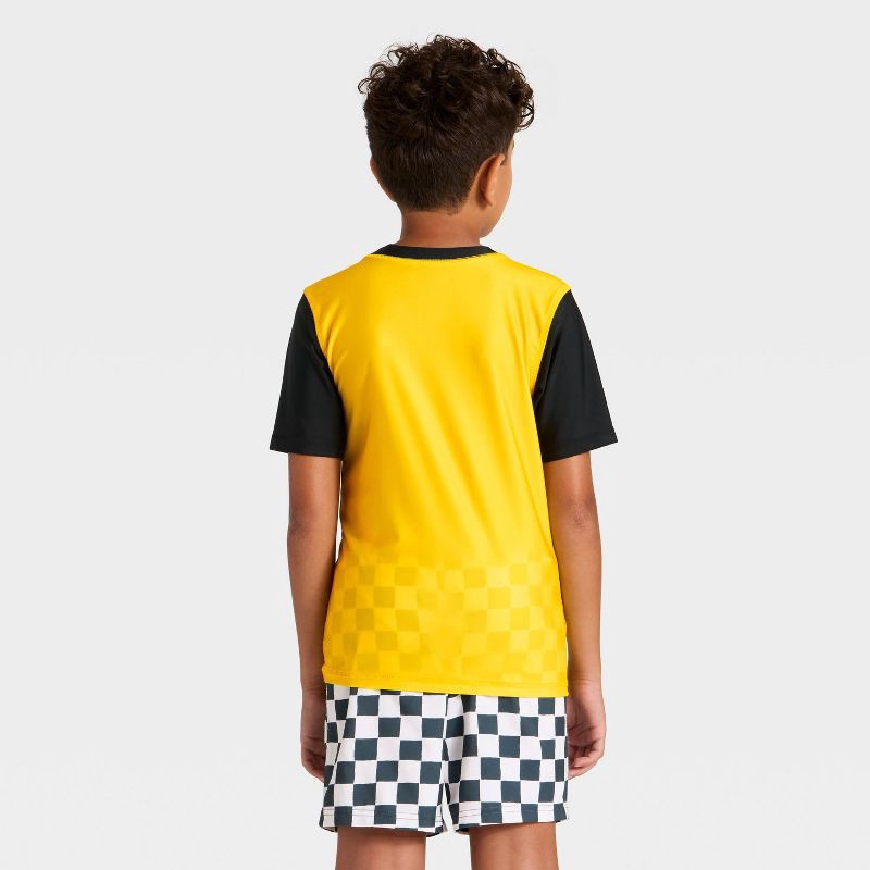 slide 3 of 4, Boys' Pokemon Rash Guard Top - Yellow XS, 1 ct