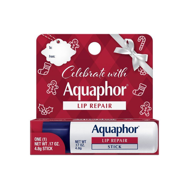 slide 1 of 6, Aquaphor Lip Repair Stick Single Lip Balm - Red - 0.17oz, 0.17 oz