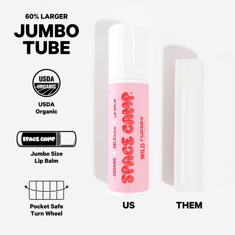 slide 4 of 9, Space Camp Wellness Wild Cherry Lip Balm - 0.25oz, 0.25 oz