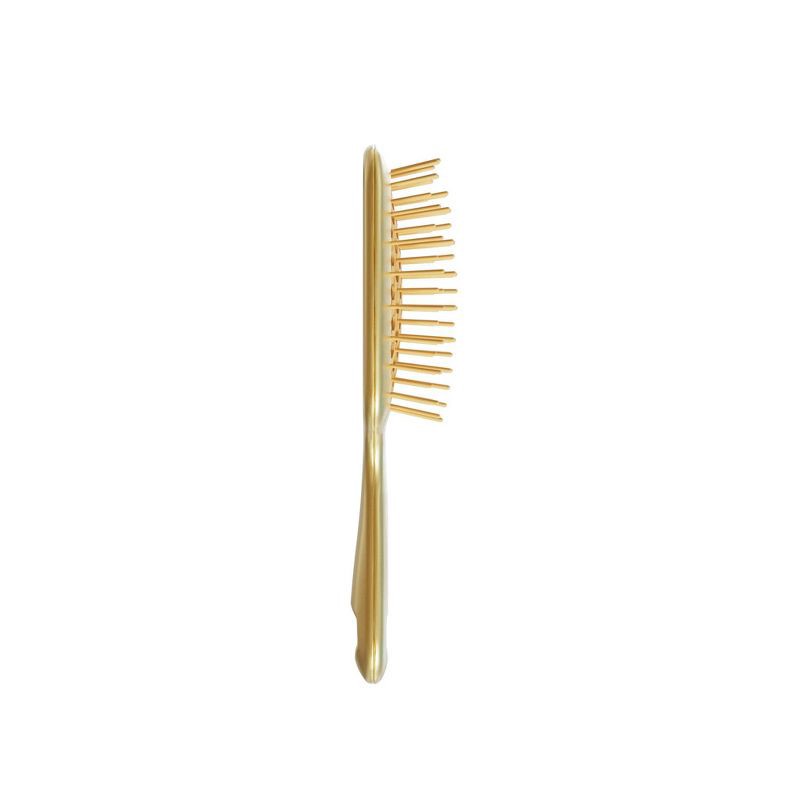 slide 2 of 4, UNbrush Mini Hair Brush - Chrome Gold, 1 ct