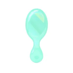 Wet Brush Mini Detangler Hair Brush - Prismatic Glow Green: Hair Styling, Nylon Bristles, Suitable for All Hair Types
