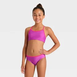 Girls' Colorblock Two Piece Swimwear Set - Cat & Jack™ Purple XL