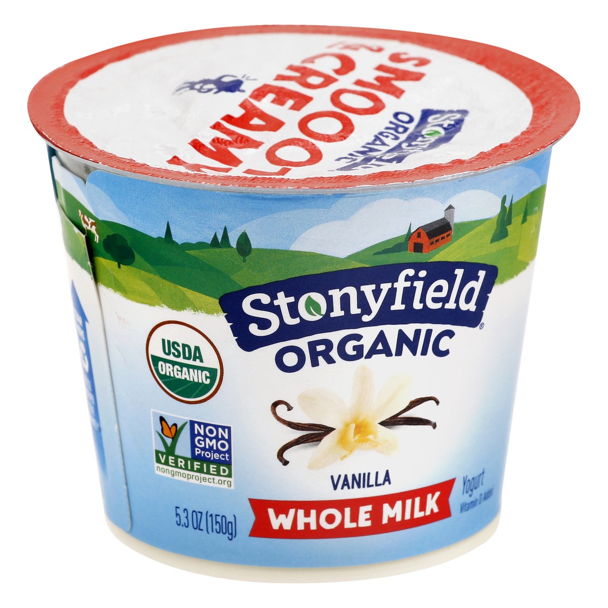 slide 7 of 10, Stonyfield Organic Whole Milk Vanilla Yogurt 5.3 oz, 5.3 oz