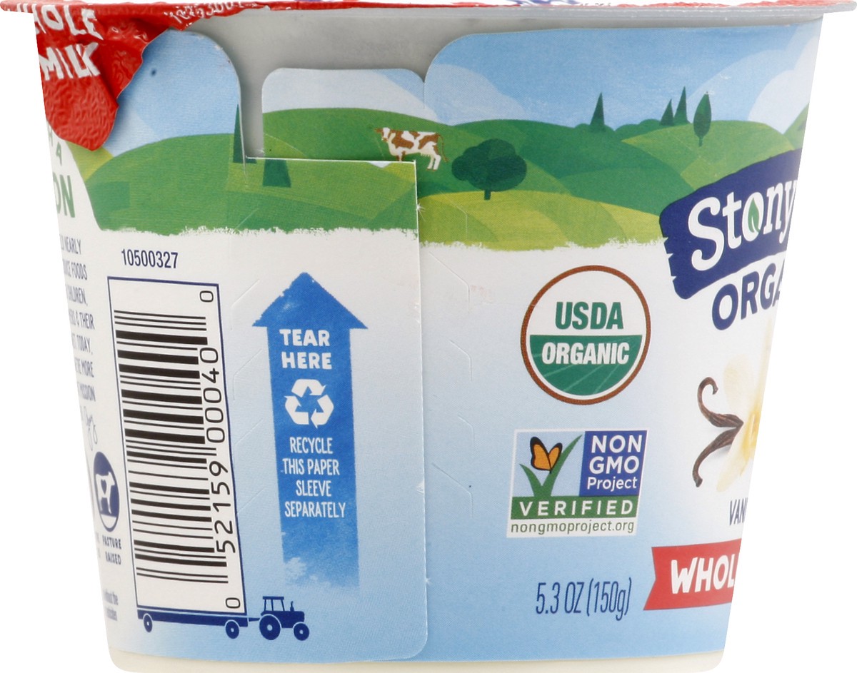 slide 9 of 10, Stonyfield Organic Whole Milk Vanilla Yogurt 5.3 oz, 5.3 oz