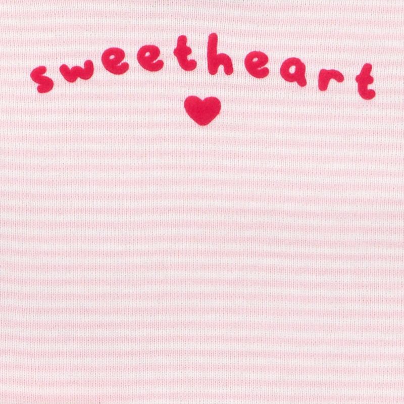 slide 2 of 3, Carter's Just one you® Baby Girls' 2pc Long Sleeve Valentines Day Sweetheart T-Shirt and Pull-On Pants Set - Pink/White 12M, 2 ct