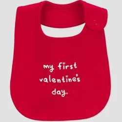 Carter's Just one you® Baby My 1st Valentines Day Bib - Red