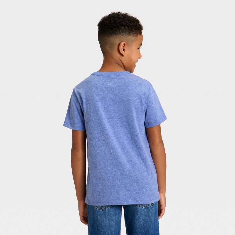 slide 2 of 3, Boys' Short Sleeve Pocket T-Shirt - Cat & Jack™ Cobalt Blue XS, 1 ct