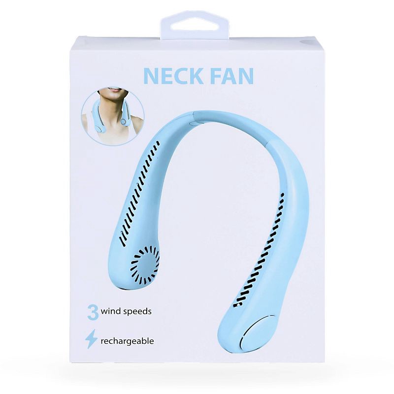 slide 4 of 8, IJoy Cool Down Portable Neck Fan - Blue, 1 ct