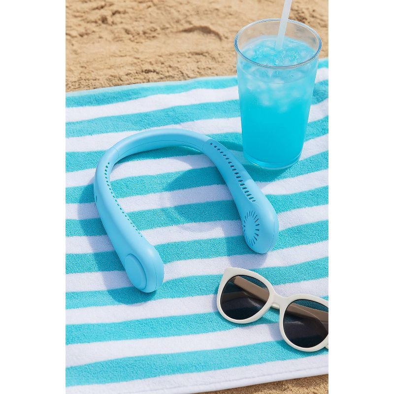 slide 8 of 8, IJoy Cool Down Portable Neck Fan - Blue, 1 ct