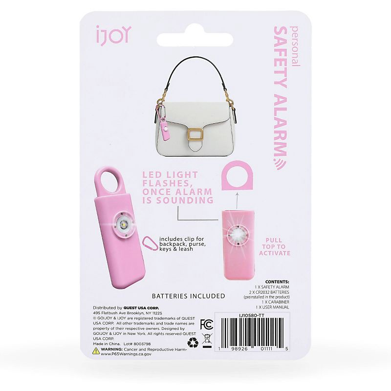 slide 4 of 4, IJoy Personal Safety Alarm - Pink, 1 ct