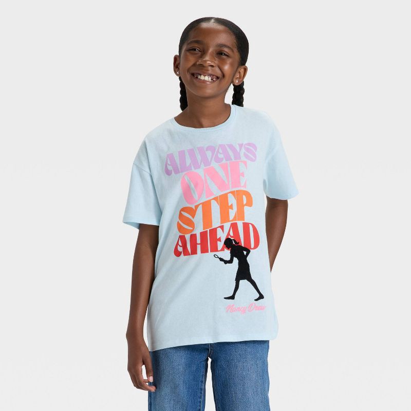 Girls' Nancy Drew 'One Step Ahead' Short Sleeve Graphic T-Shirt
