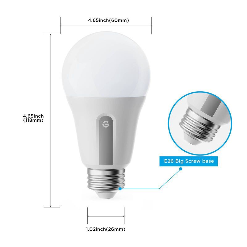 slide 4 of 11, Govee A19 800 lmn White Bulbs 2pk, 2 ct