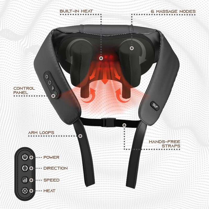 slide 2 of 8, SLF Shiatsu Pro Shoulder Massager, 1 ct