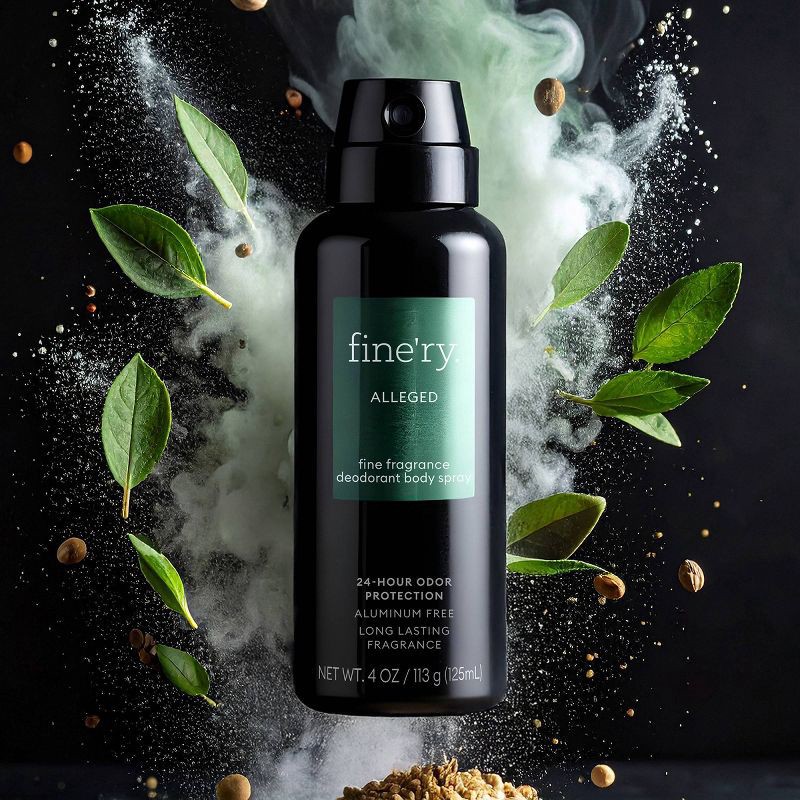 slide 2 of 4, fine'ry. Men's Deodorant Spray - Alleged - 4oz, 4 oz