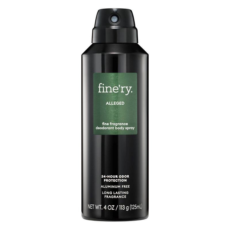 slide 1 of 4, fine'ry. Men's Deodorant Spray - Alleged - 4oz, 4 oz