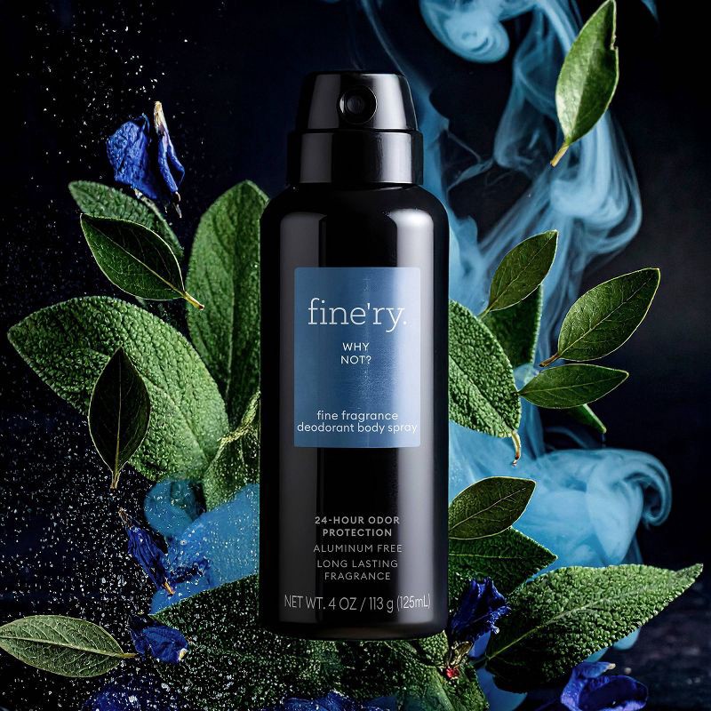 slide 2 of 5, fine'ry. Men's Deodorant Spray - Why Not? - 4oz, 4 oz