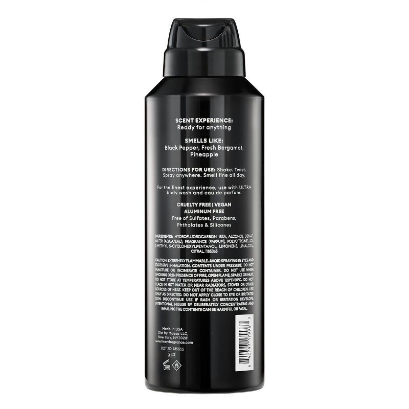 slide 3 of 5, fine'ry. Men's Deodorant Spray - Ultra - 4oz, 4 oz