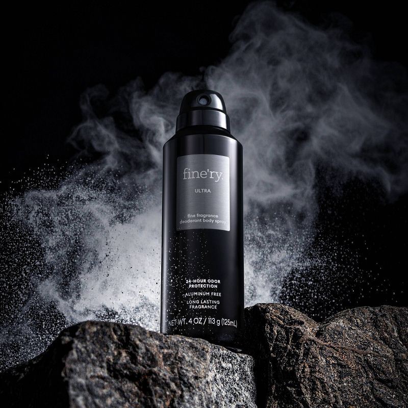 slide 5 of 5, fine'ry. Men's Deodorant Spray - Ultra - 4oz, 4 oz